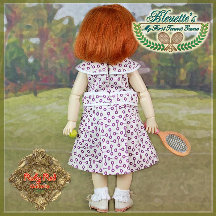 Tennis Outfit & Wig for 11.5" Bleuette Doll (EC0032A)
