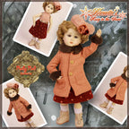 Snow Day Outfit & Wig for 11.5" Bleuette Doll Cloth (EC0033A)