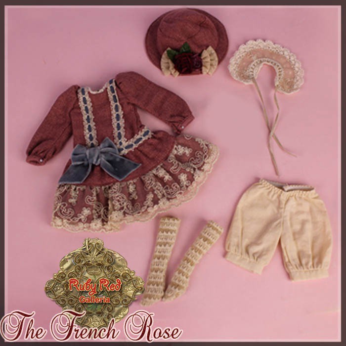 The French Rose Outfit for 11.5" Bleuette Doll (EC0034B)