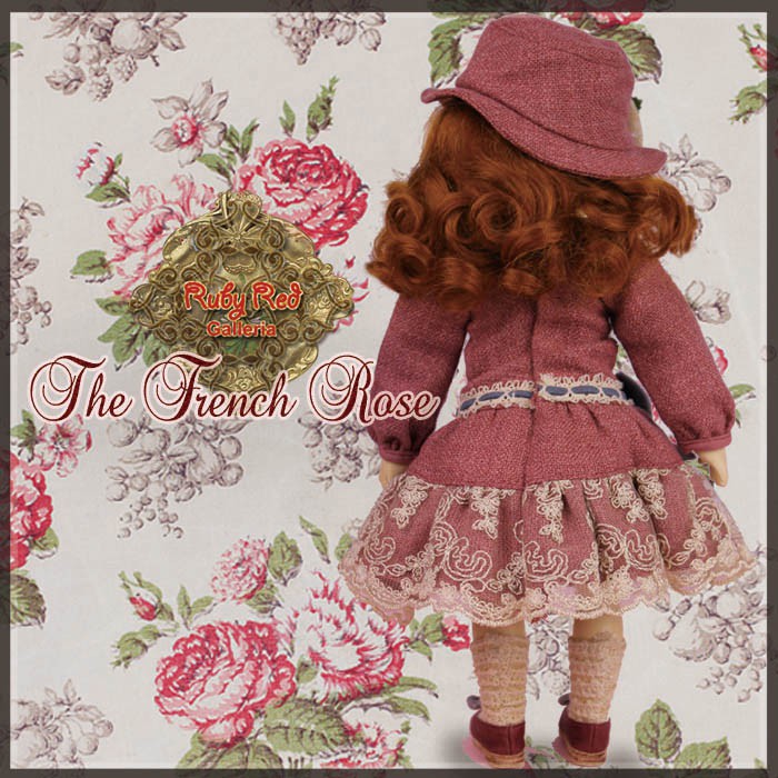 The French Rose Outfit for 11.5" Bleuette Doll (EC0034B)