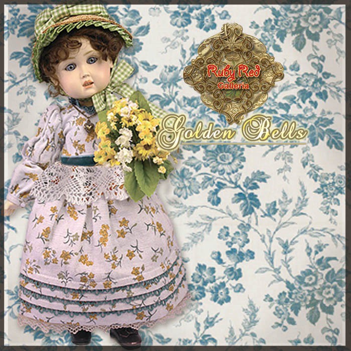 Golden Bells Outfit for 11.5" Bleuette Doll (EC0035B)