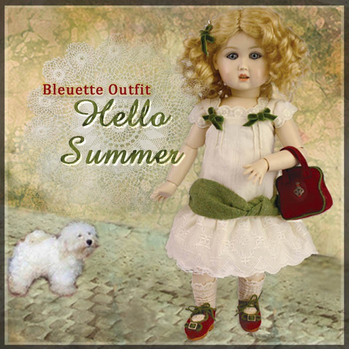 Hello Summer! Outfit for 11.5" Bleuette Doll (EC0036B)