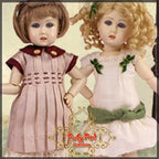 Burgundy Joy Outfit & Wig for 11.5" Bleuette Doll (EC0037A)