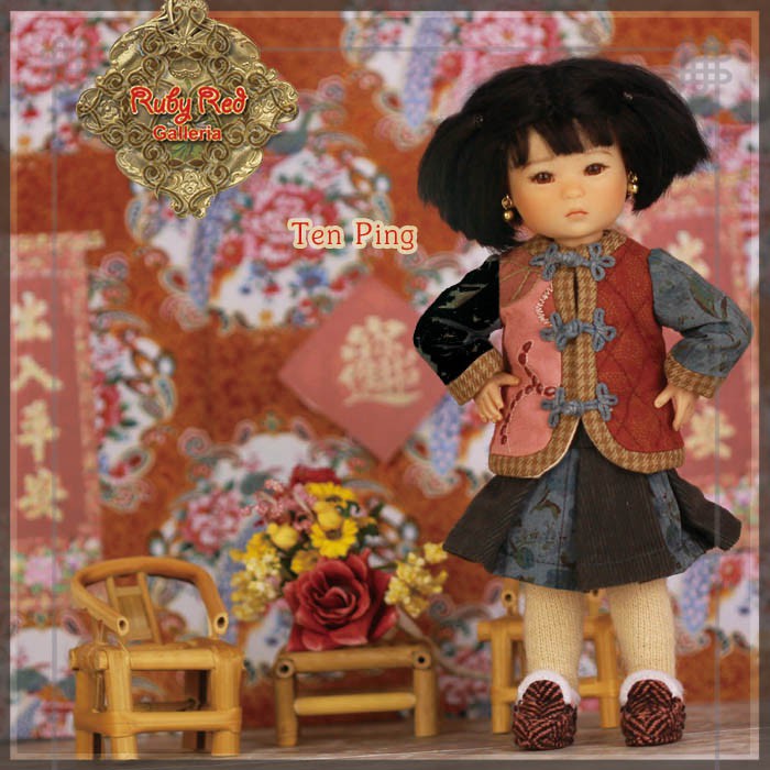 8" Ten Ping Winter Outfit - Skirt style (HC0010A)