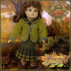 D'automne Vert Outfit for 11.5" Bleuette Doll (EC0039B)