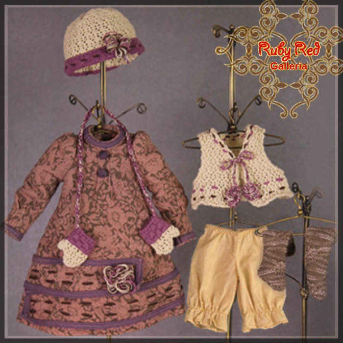 Calm and Passion Outfit for 11.5" Bleuette Doll (EC0040B)