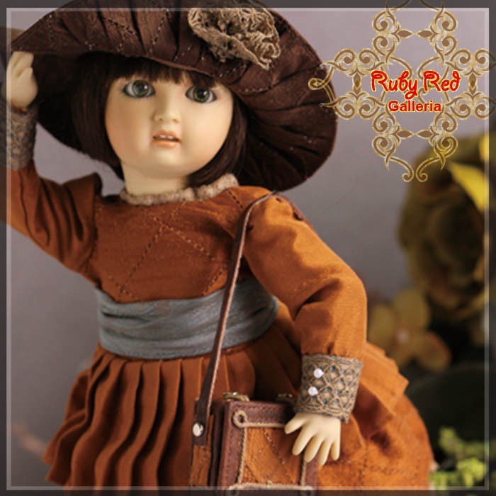Winter Holiday Outfit & Wig for 11.5" Bleuette Doll (EC0041A)