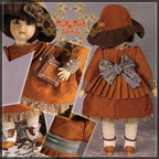 Winter Holiday Outfit & Wig for 11.5" Bleuette Doll (EC0041A)