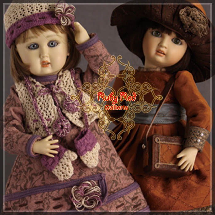Winter Holiday Outfit & Wig for 11.5" Bleuette Doll (EC0041A)