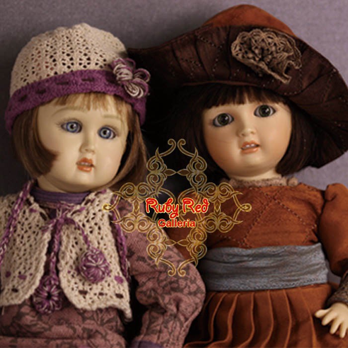 Winter Holiday Outfit & Wig for 11.5" Bleuette Doll (EC0041A)