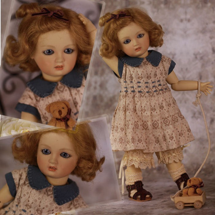 Playtime Outfit & Wig for 11.5" Bleuette Doll (EC0043A)
