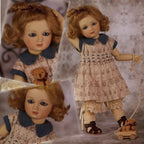 Playtime Outfit & Wig for 11.5" Bleuette Doll (EC0043A)