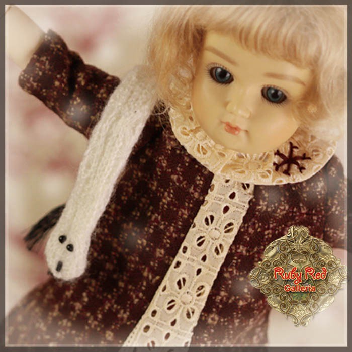On the Snow Outfit & Wig for 11.5" Bleuette Doll (EC0044A)