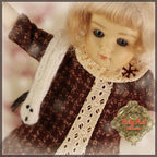 On the Snow Outfit & Wig for 11.5" Bleuette Doll (EC0044A)