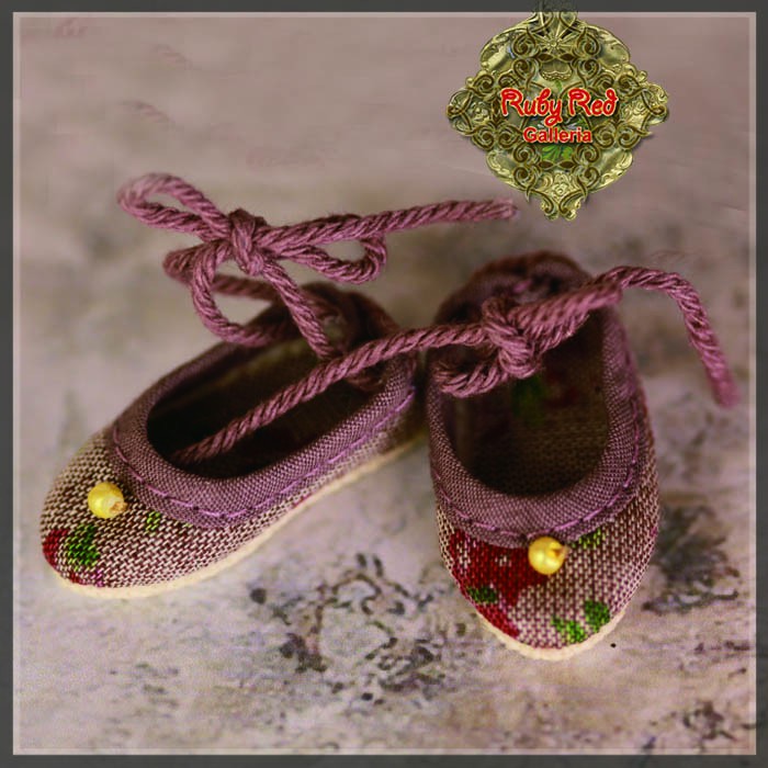 Cotton Fabric Shoes for 8" Dolls (HH0006A)