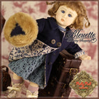 Holiday Shopping Outfit & Wig for 11.5" Bleuette Doll (EC0045A)