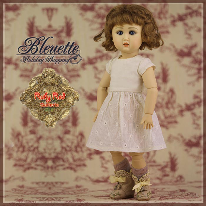Holiday Shopping Outfit & Wig for 11.5" Bleuette Doll (EC0045A)