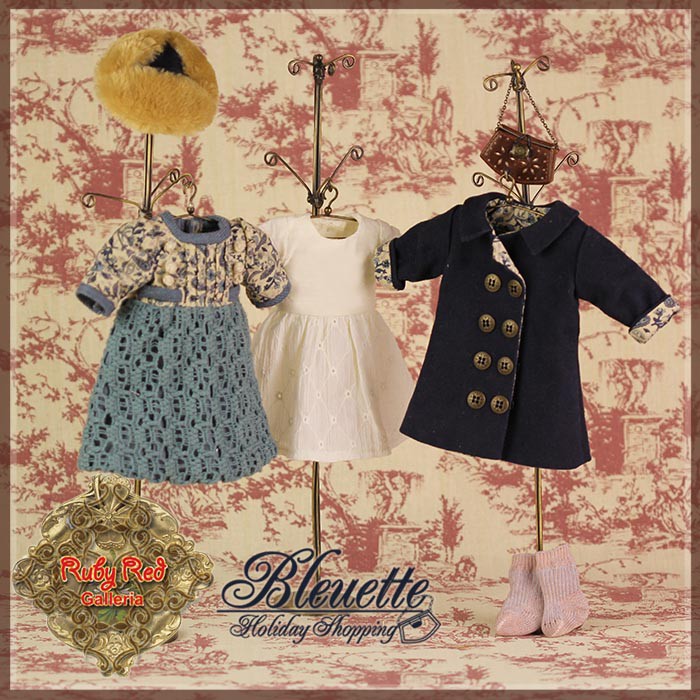 Holiday Shopping Outfit for 11.5" Bleuette Doll (EC0045B)