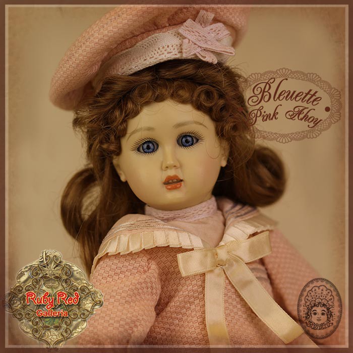 Pink Ahoy Outfit & Wig for 11.5" Bleuette Doll (EC0048A)