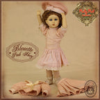 Pink Ahoy Outfit & Wig for 11.5" Bleuette Doll (EC0048A)