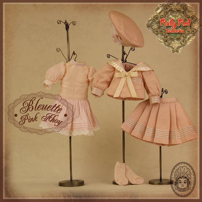 Pink Ahoy Outfit for 11.5" Bleuette Doll (EC0048B)