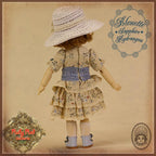 Sapphire Hydrangea Outfit & Wig for 11.5" Bleuette Doll (EC0049A)