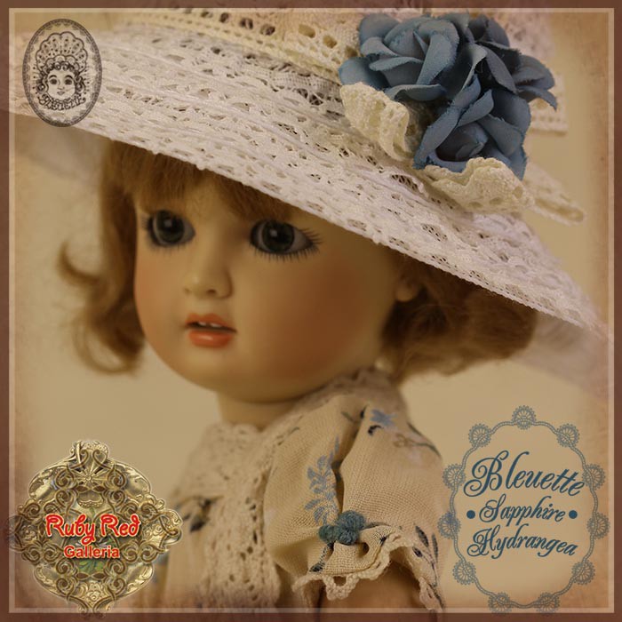 Sapphire Hydrangea Outfit for 11.5" Bleuette Doll (EC0049B)