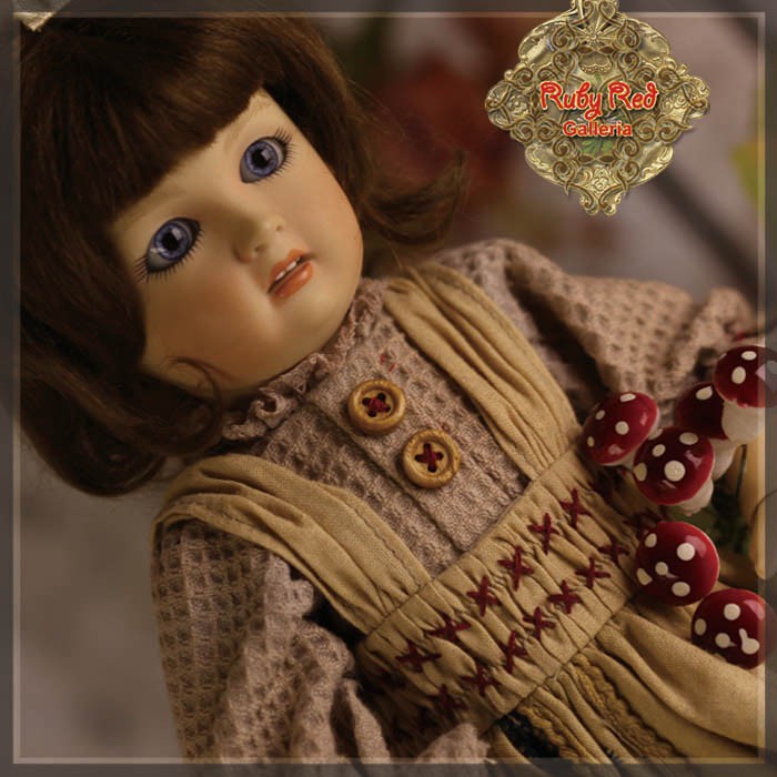 Fall Picnic Outfit & Wig for 11.5" Bleuette Doll (EC0051A)