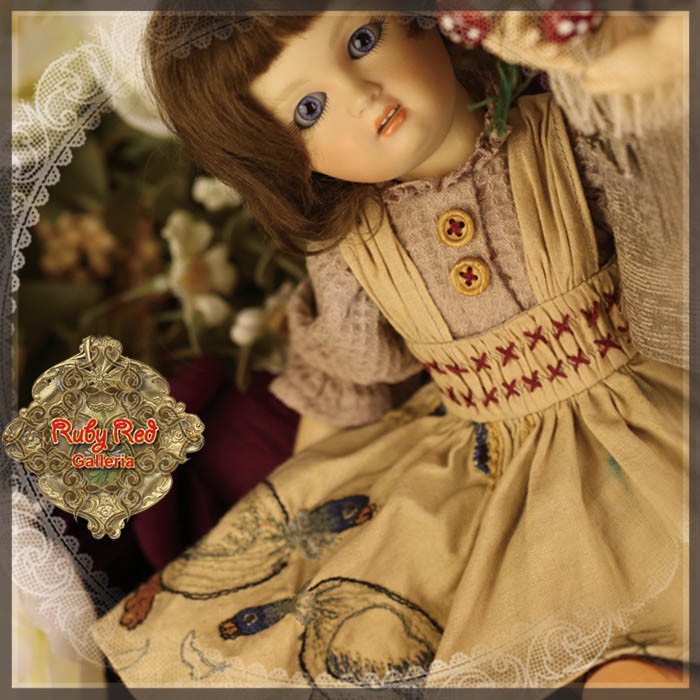 Fall Picnic Outfit for 11.5" Bleuette Doll (EC0051B)