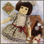 Playing House Outfit & Wig for 11.5" Bleuette Doll (EC0052A)