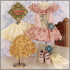 Friendship Time Outfit & Wig for 11.5" Bleuette Doll (EC0053A)