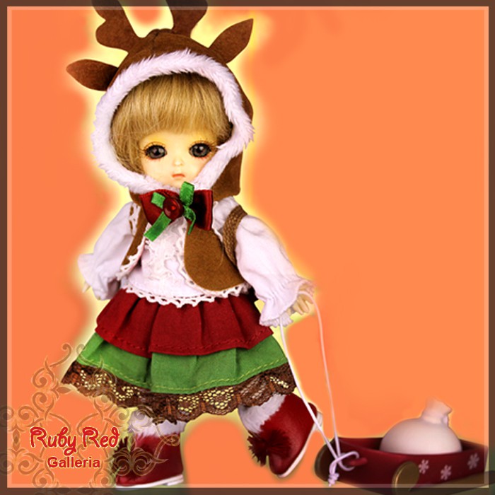 4.5'' Season's Reindeer (no wig) - Cloth Set (CC0012B)