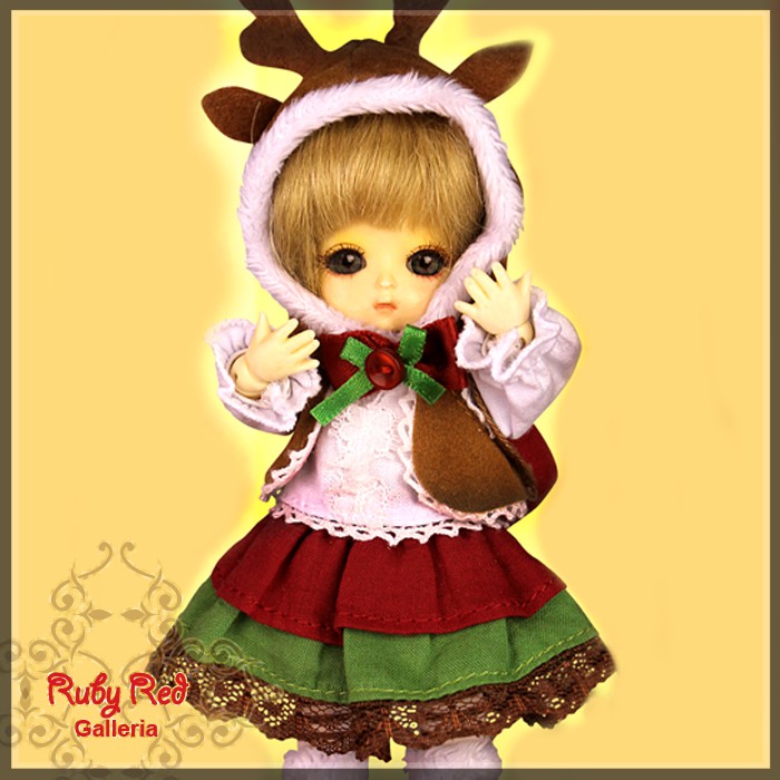 4.5'' Season's Reindeer (no wig) - Cloth Set (CC0012B)