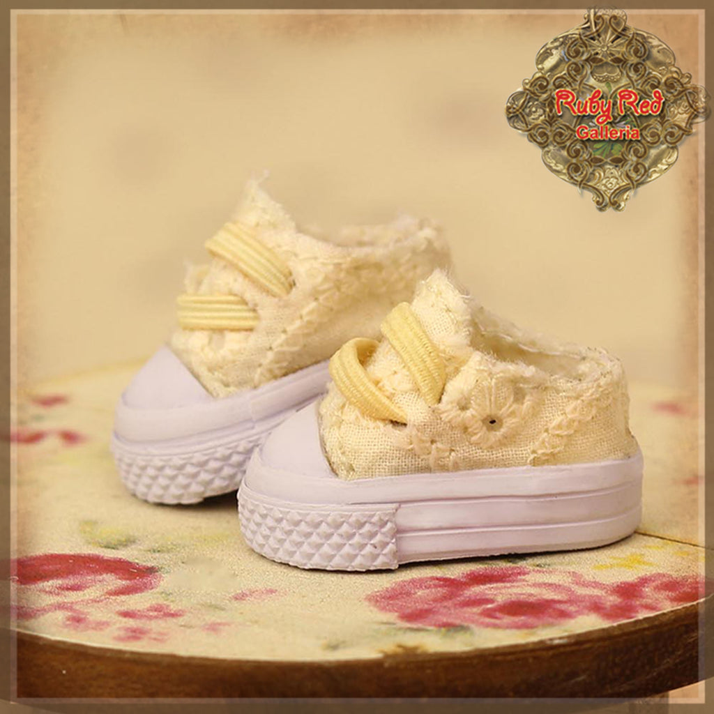 Yellow Canvas Shoes for 8" Dolls (HH0014A)