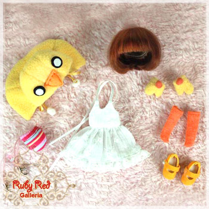 4.5''Cuddly Chick (with wig) - Cloth Set (CC0003A)