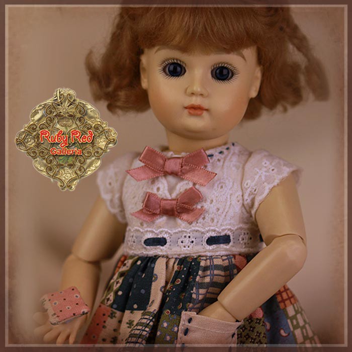 Summery Checked Outfit for 11.5" Bleuette Doll (EC0056A)