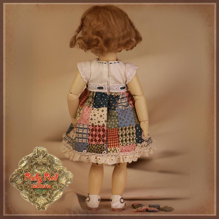 Summery Checked Dress for 11.5" Bleuette Doll (EC0056B)