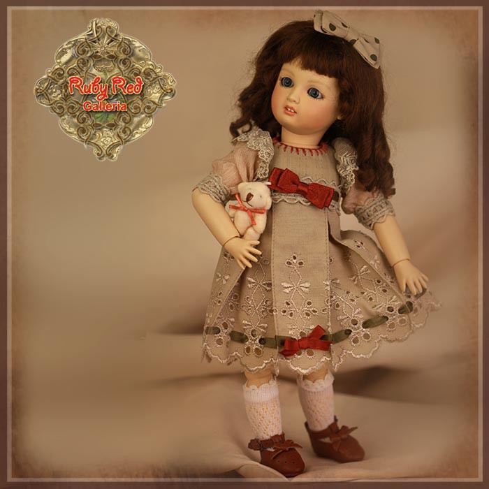 Summery Embroidery Outfit for 11.5" Bleuette Doll (EC0057A)
