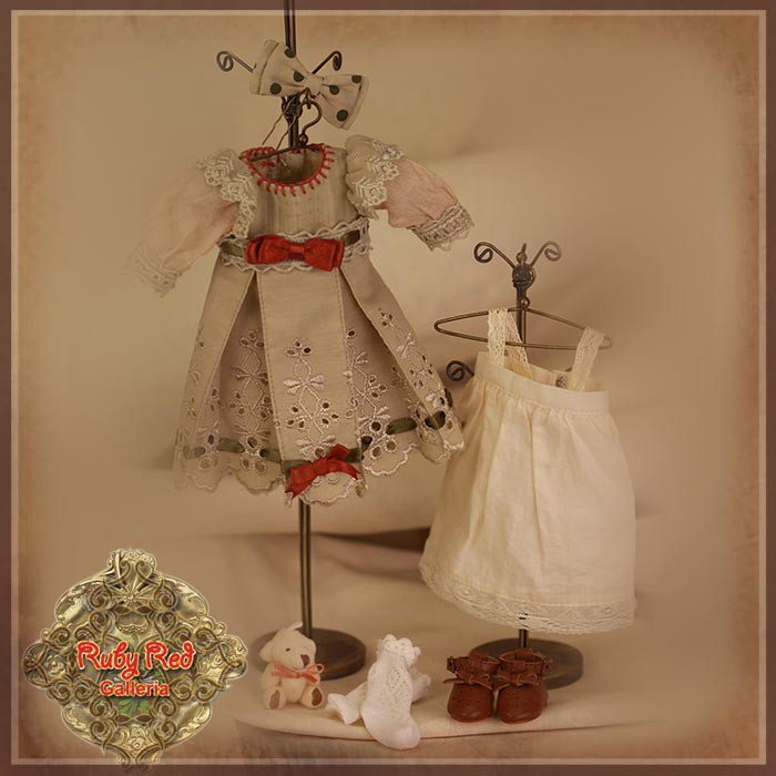 Summery Embroidery Outfit for 11.5" Bleuette Doll (EC0057A)