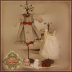 Summery Embroidery Outfit for 11.5" Bleuette Doll (EC0057A)