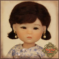 Black Mohair Wig for 8" Dolls (HD0001A)
