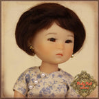 Black Mohair Wig for 8" Dolls (HD0002A)