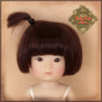 Brown Mohair Wig for 5.5" Dolls (HD0032B)