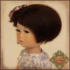 Black Mohair Wig for 8" Dolls (HD0002A)
