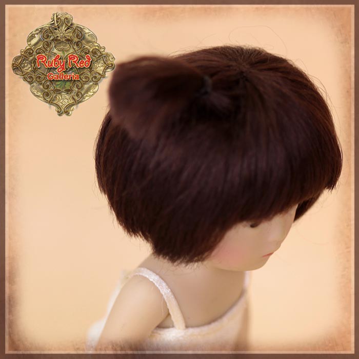 Brown Mohair Wig for 5.5" Dolls (HD0032B)