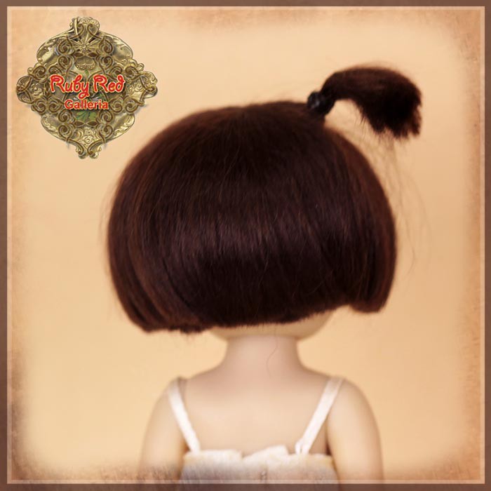 Brown Mohair Wig for 5.5" Dolls (HD0032B)