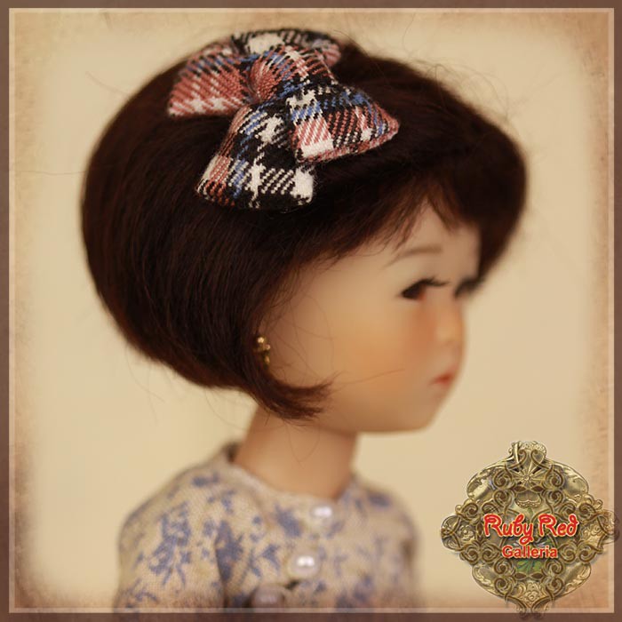 Black Mohair Wig for 8" Dolls (HD0002A)