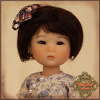Black Mohair Wig for 8" Dolls (HD0002A)