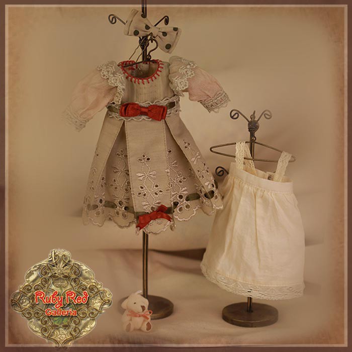 Summery Embroidery Dress for 11.5" Bleuette Doll (EC0057B)