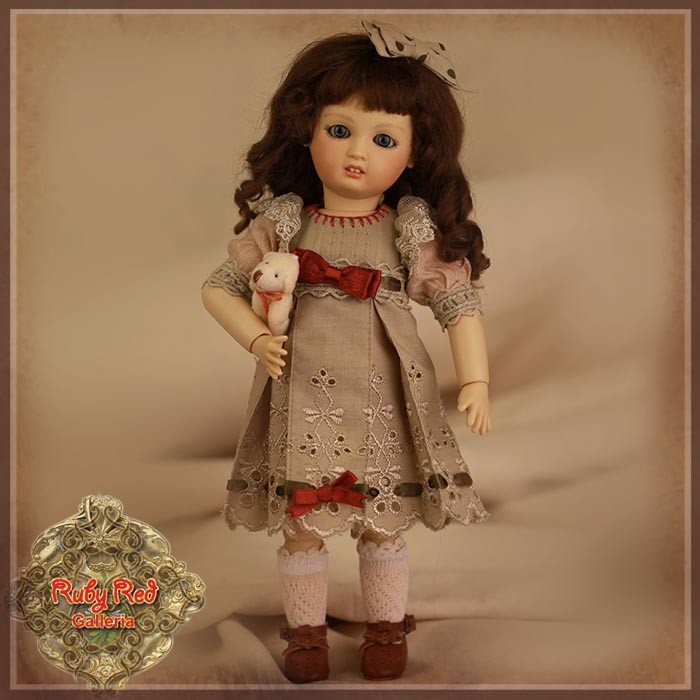 Summery Embroidery Dress for 11.5" Bleuette Doll (EC0057B)